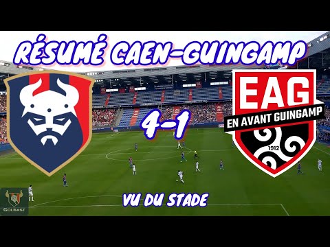 RÉSUMÉ CAEN🔴🔵-GUINGAMP🔴⚫ (4-1) J4 LIGUE 2 2022/23 (Vu du stade)