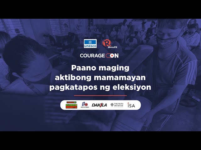 #CourageON: Paano maging aktibong mamamayan pagkatapos ng eleksiyon