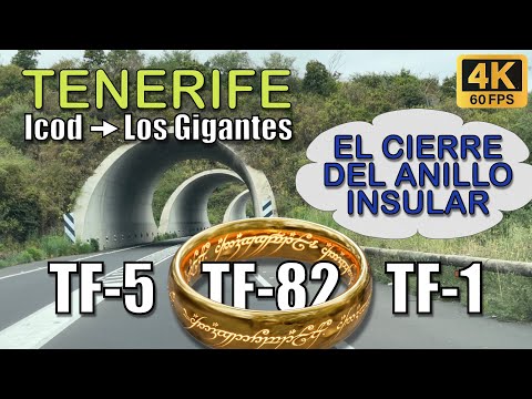 Tenerife 🚗 TF5-TF82-TF1 (Icod → Los Gigantes) - Anillo insular 4K HDR