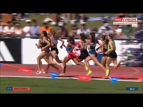 800 m finale Championnats de France Elite 2025 Victoire d "AnaisBourgoin