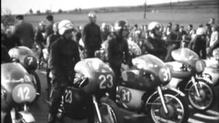preview picture of video 'Cena Českomoravské Vysočiny, I. ročník motocyklových závodů, 1967'