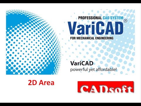 VariCAD 2020 Commands English - 2D Area