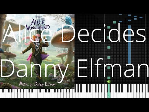 🎹 [Piano Solo]Alice Decides, Danny Elfman-Synthesia Piano Tutorial