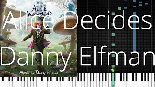 🎹 [Piano Solo]Alice Decides, Danny Elfman-Synthesia Piano Tutorial