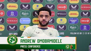 PRESS CONFERENCE | Andrew Omobamidele | Ireland v Belgium