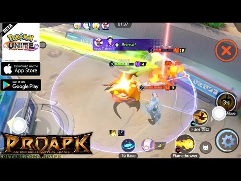 Pok�mon UNITE Android Gameplay (BETA) - YouTube