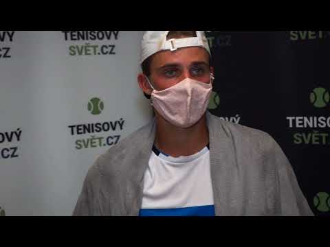 Michael Vrbenský po vítězství v 1. kole I.ČLTK Prague Open by Moneta