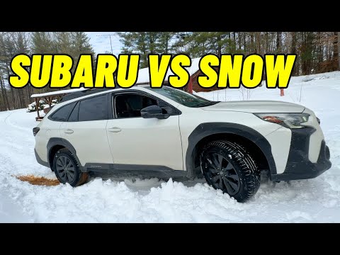 Mit meinem Subaru Outback durch ungeräumten Schnee fahren – lief nicht wie geplant