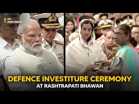 PM Modi participates in Defence Investiture ceremony at Rashtrapati Bhawan
