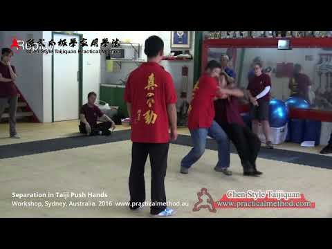 Separation in Taiji Push Hands Training - Master Chen Zhonghua