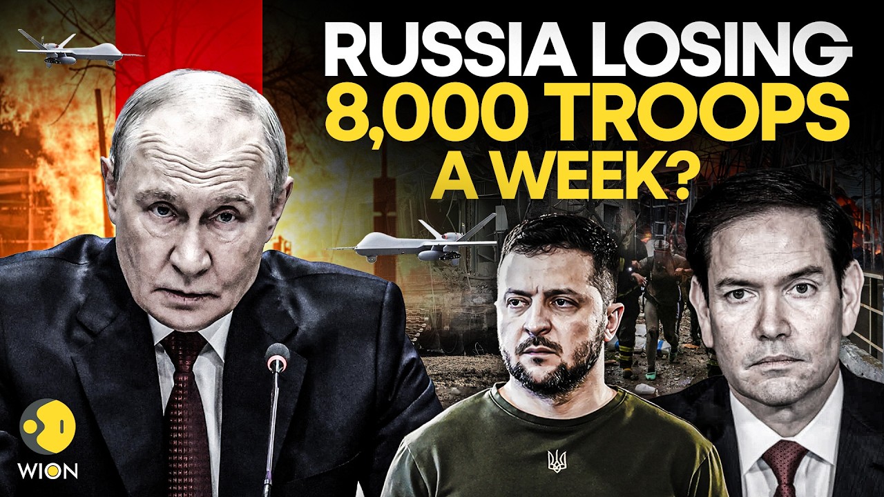 Russia-Ukraine War LIVE: US Secretary of State Rubio Claims Russia Losing 8,000 Troops A Week | WION