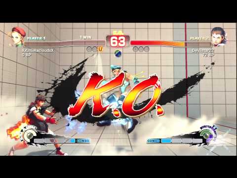 Exhibition :-: SSF4 :-: XxUltimacloudxX (Cammy) vs. Devilstar22 (Sakura) :-: HD