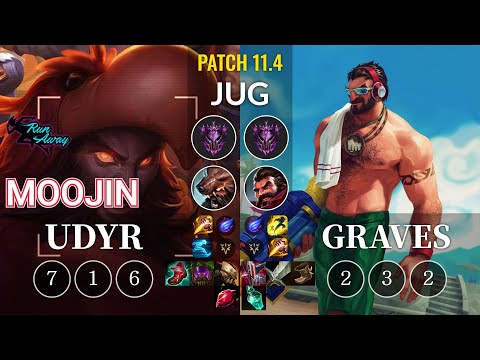 RNW Moojin Udyr vs Graves Jungle - KR Patch 11.4