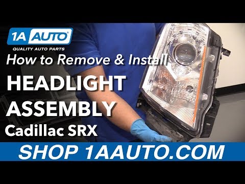 How to Replace Headlights 10-13 Cadillac SRX