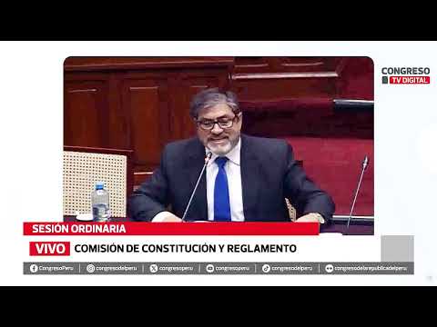 Dr. Raún Canelo Rabanal, Decano del CAL, en la Comisión de Constitución y Reglamento del Congreso