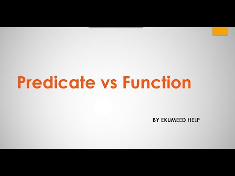 Java  8: Predicate vs Function