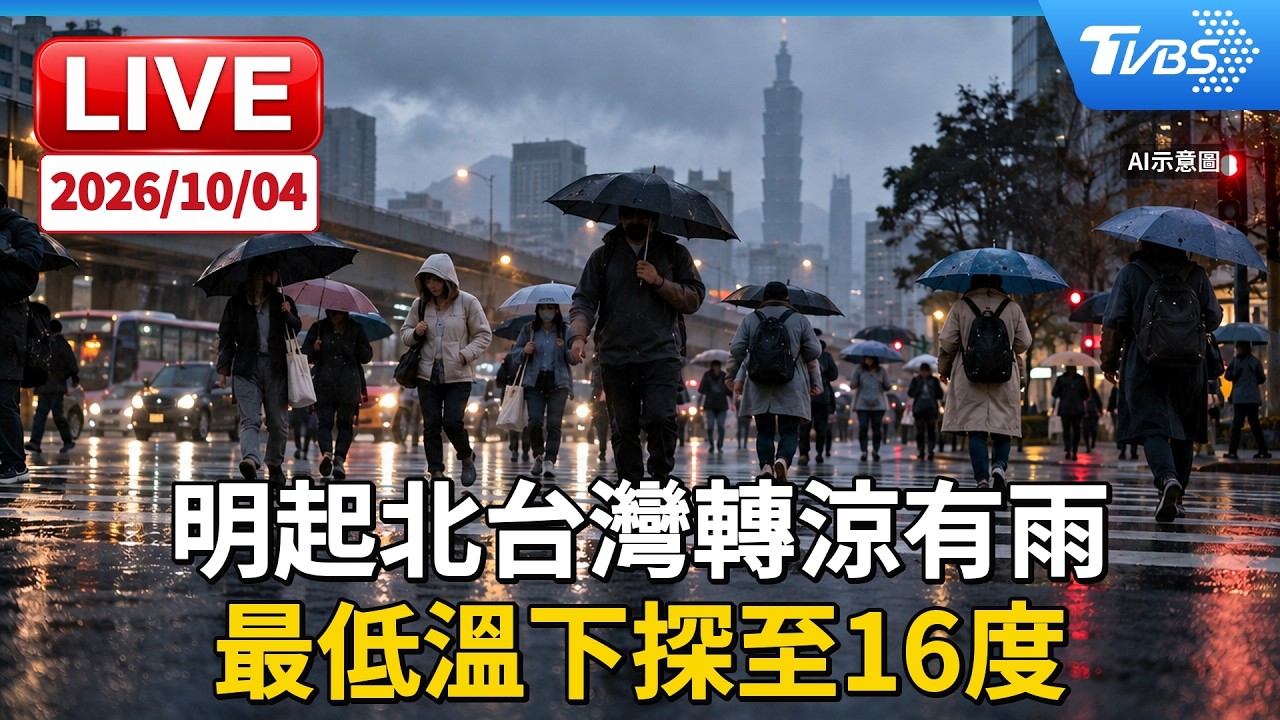 明起北台灣轉涼有雨 最低溫下探至16度｜LIVE