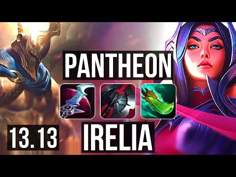 PANTHEON vs IRELIA (TOP) | 3.7M mastery, 11/1/5, 1500+ games, Legendary | EUW Master | 13.13
