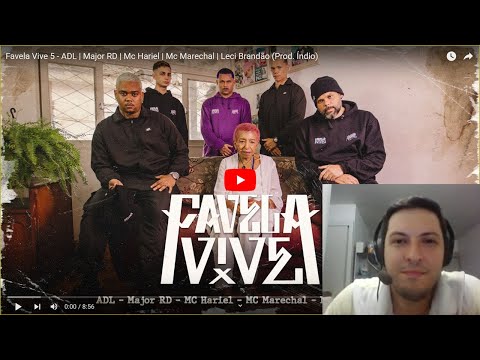 "REACT" - Favela Vive 5 - ADL | Major RD | Mc Hariel | Mc Marechal | Leci Brandão (Prod. Índio)