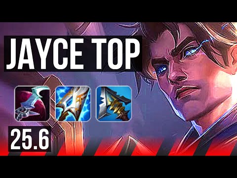 JAYCE vs GWEN (TOP) | 6 solo kills, 14/2/4, Legendary | KR Grandmaster | 25.6