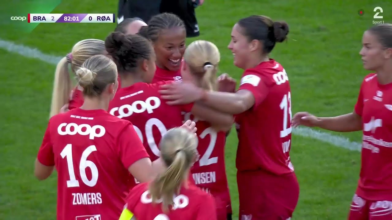 Brann 3 - 0 Røa - Høydepunkter