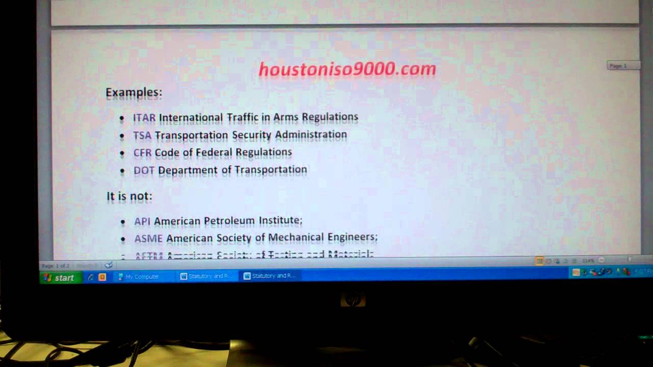 Understanding Statutory and Regulatory Requirements in ISO 9001:2015