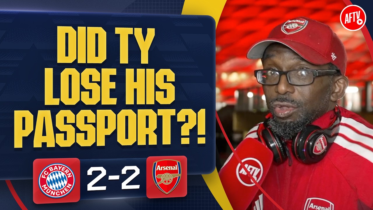 Did TY Lose His Passport? TY Clears Up What Happened... | Bayern Munich 2-2 Arsenal