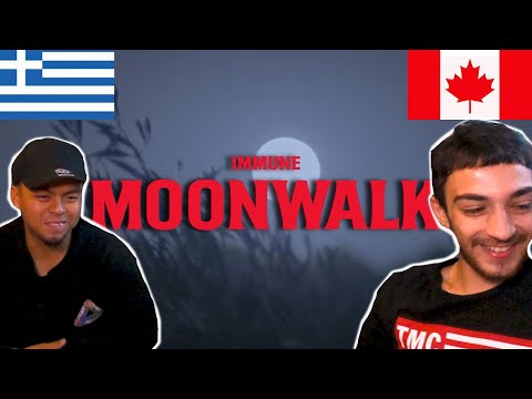 CANADIANS REACT TO GREEK RAP - Immune - Moonwalk (Official Music Video)