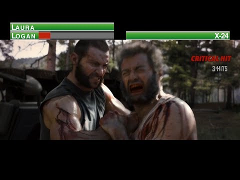 Logan vs X-24...with healthbars