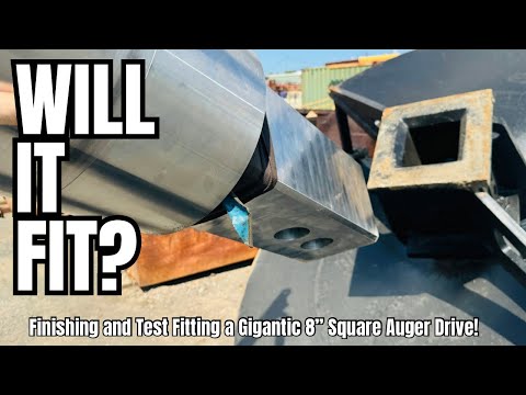Will It Fit? (Gigantic 200mm (8") Square Auger Drive for the Big Rig | Final Machining)