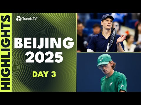 Sinner Faces Atmane, De Minaur Battles Rinderknech & More 💥 | Beijing 2025 Highlights Day 3