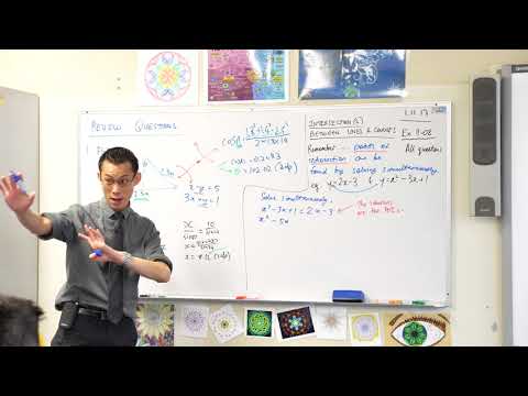Intersection Between Lines & Curves (1 of 2: Basic example)