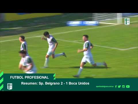 FÚTBOL PROFESIONAL • Resumen del encuentro entre Sportivo Belgrano 2 Boca Unidos 1