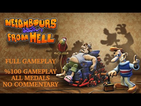 Neighbours Back From Hell 1 (PC) | Full Gameplay - All Episodes | 100% - All Medals | No Commentary