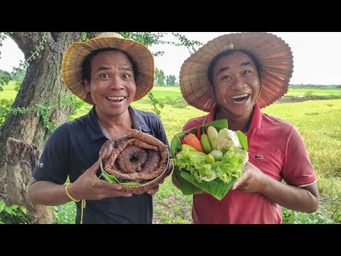 Amazing Cooking Pork Intestine Stuffed Countryside Recipe - Chef SrokSre