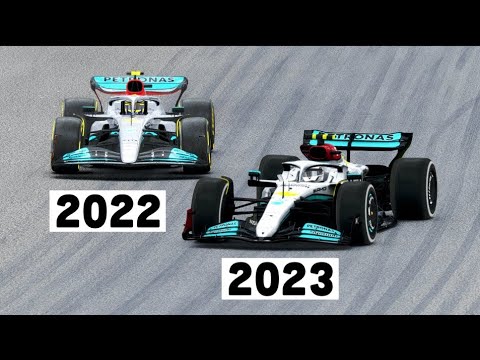 Mercedes F1 2023 vs Mercedes F1 2022 - Silverstone