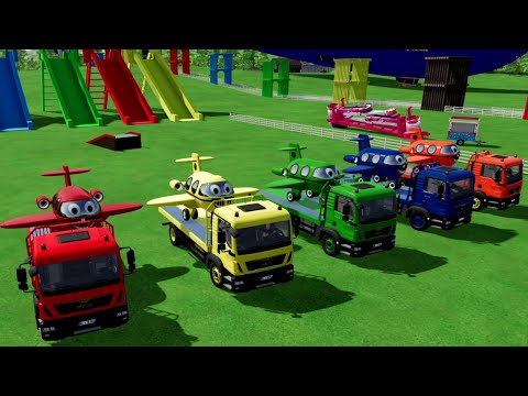 TRANSPORT TRUCKTING COLORED PLANES - Farming Simulator 22