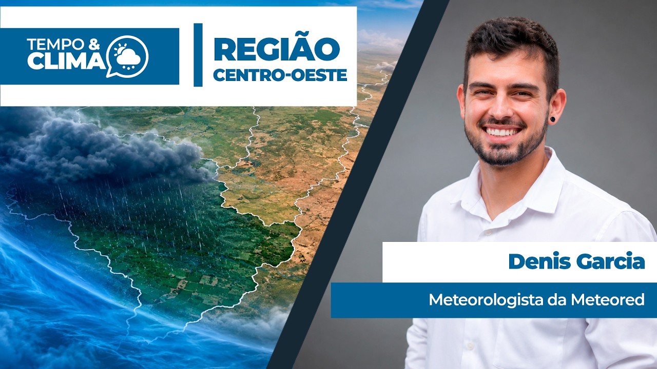 Previsão do tempo para a região CENTRO OESTE