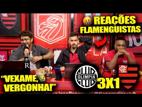REAÇÃO DOS FLAMENGUISTAS na ELIMINAÇÃO da LIBERTA - OLIMPIA 3X1 FLAMENGO [REACT LIBERTADORES 2023]