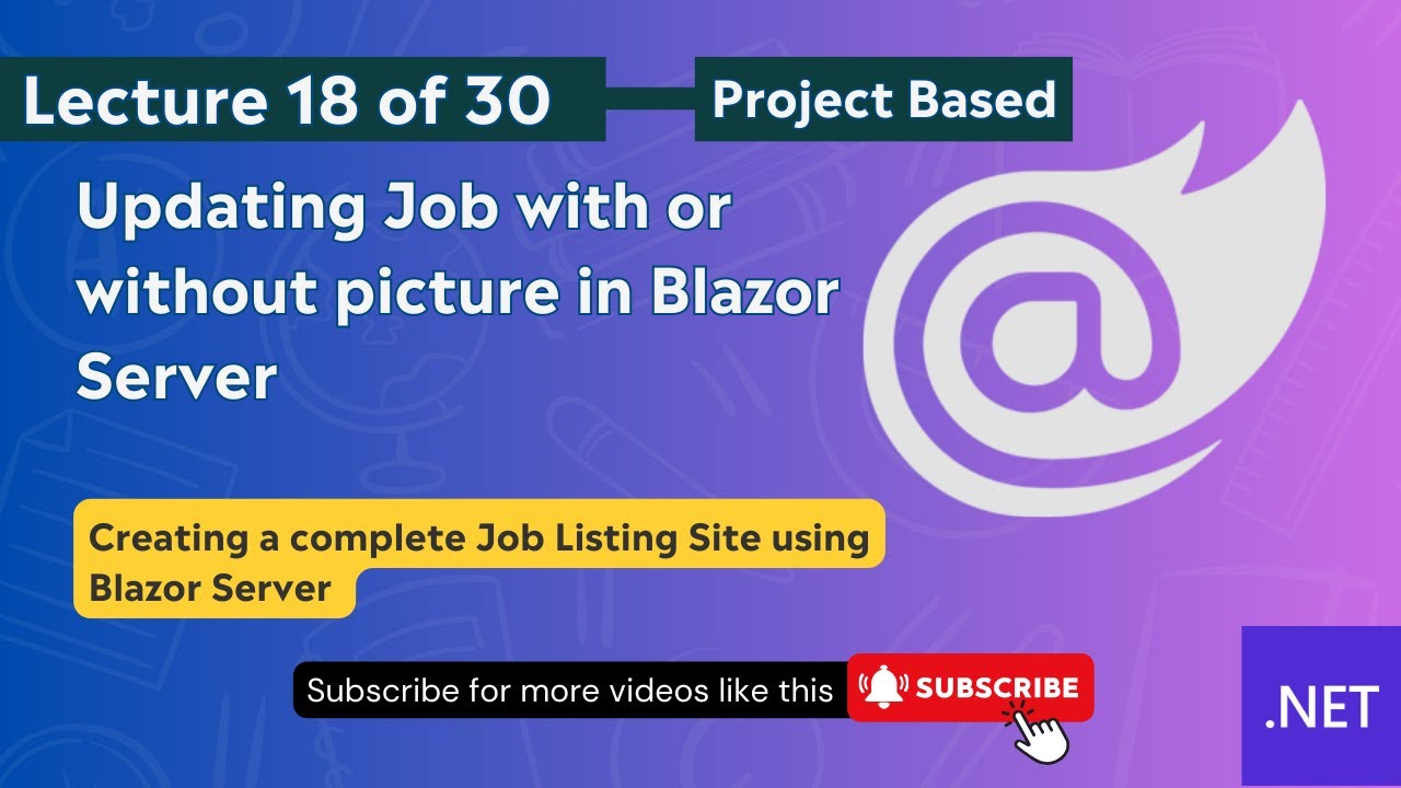 Lecture 18 Update Job with and Without Picture