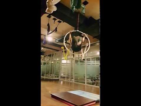 Beautiful Aerial Hoop Practiceby Kru Nine @ On Air Studio