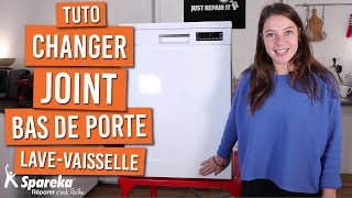 Comment changer le joint de bas de porte d\'un lave vaisselle