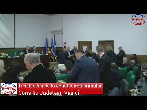 LIVE:Sedinta festiva a CJ Vaslui - 30 de ani de la înfiintarea institutiei