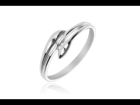 Biżuteria – Srebrny pierścionek 925 - rozgałęzione ramiona w kształcie listków