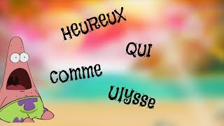 Heureux qui comme Ulysse  - Msp -