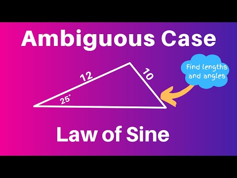 Ambiguous Case-Law of sine