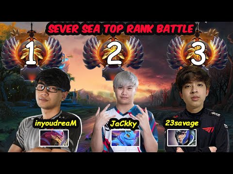 23savage Jackky 12K MMR Tag Team vs inyourdream Drew SERVER SEA Top Rank Battle Dota 2 pro Gameplay