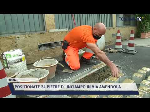 2021-05-05 FIRENZE - POSIZIONATE 24 PIETRE D'INCIAMPO IN VIA AMENDOLA
