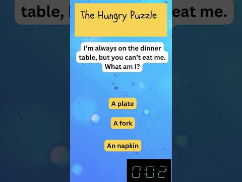 The Hungry Puzzle - Can You Solve This Riddle? 🤔 | Best Riddles #Shorts