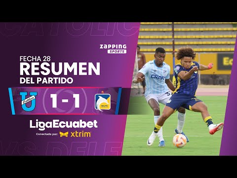 Universidad Católica 1 - 1 Delfín SC / Fecha 28 / Liga Ecuabet conectada por Xtrim